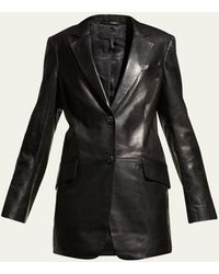 Rag & Bone - Charles Lambskin Leather Blazer - Lyst