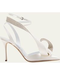 AREA X SERGIO ROSSI - Sculpted Bow Slingback Cocktail Pumps - Lyst