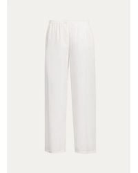 Theory - Flowy Silk Twill Pants - Lyst