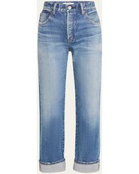 Moussy - Foxwood Straight-leg Jeans - Lyst