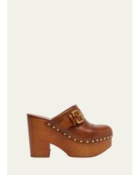 Chloé - Jeannette Wedge Clogs - Lyst