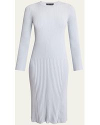 Proenza Schouler - Kenna Midweight Viscose Rib Midi Dress - Lyst