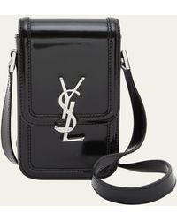 Saint Laurent - Solferino Mini Leather Crossbody Bag - Lyst