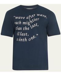 S.S.Daley - Jersey Waves Quote T-shirt - Lyst