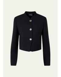 Akris - Kadet Short Wool Jacket - Lyst