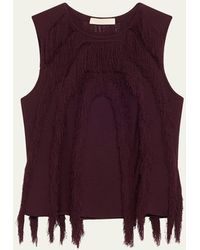 Ulla Johnson - Bonnie Sleeveless Fringe Knit Top - Lyst