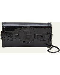 Balmain - Bbuzz 23 Wallet On A Chain In Patent Leather - Lyst