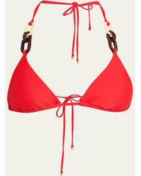 Ramy Brook - Nancy Ring Triangle Bikini Top - Lyst