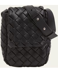 Bottega Veneta - Mini Padded Intrecciato Leather Crossbody Bag - Lyst