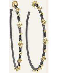 Armenta - Old World Crivelli Diamond Hoop Earrings - 52 Mm - Lyst