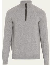 FIORONI CASHMERE - Cashmere Half-zip Sweater - Lyst