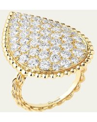 Boucheron - Xl 18K Serpent Boheme Diamond Ring - Lyst