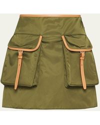 Prada - Re-nylon Utility Pocket Mini Skirt - Lyst