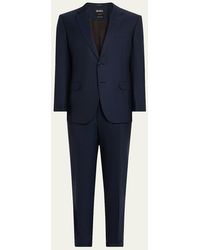 ZEGNA - Striped Wool Suit - Lyst