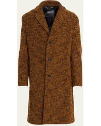 Versace - Diagonal Wool-blend Caban Coat - Lyst
