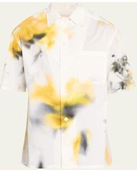 Alexander McQueen - Obscured Flower Camp Shirt - Lyst