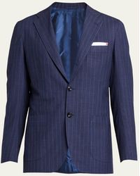 Kiton - Shadow Stripe Suit - Lyst