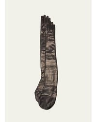 Jil Sander - Patent Leather Shoulder Gloves - Lyst