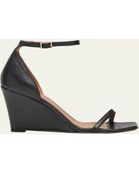 Atp Atelier - Morcone Leather Wedge Ankle-strap Sandals - Lyst
