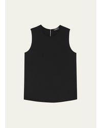 Theory - Silk Straight Shell Top - Lyst