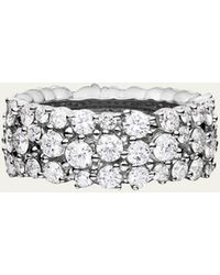 Paul Morelli - 8mm Confetti Ring (18k White Gold With Diamond-4.12 Cts) - Lyst
