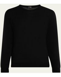Kiton - Cashmere And Linen Crewneck Sweater - Lyst