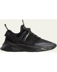 Tom Ford - Jago Mesh Leather Heel-strap Trainer Sneakers - Lyst