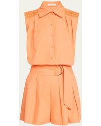 Ramy Brook - Nyomi Belted Romper - Lyst