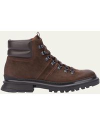 Aquatalia - Edwin Weatherproof Waxed Suede Hiking Boots - Lyst
