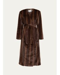 Ronny Kobo - Cady Faux-Fur Coat - Lyst