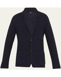 Brioni - Rib-knit Cardigan Sweater - Lyst