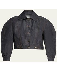 Givenchy - Reversed Raw Denim Cocoon Jacket - Lyst