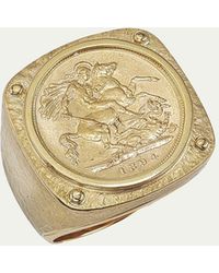 Jorge Adeler - 18k Yellow Gold Queen Victoria Coin Ring - Lyst