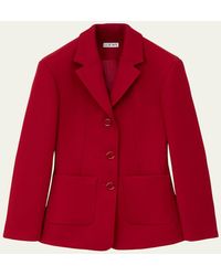 Loewe - Wool-Blend Single-Breasted Jacket - Lyst