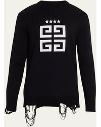 Givenchy - Star Embroidered 4g Logo Sweater - Lyst