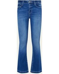 L'Agence - Ali High-rise Slim Flare Jeans - Lyst