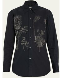 Libertine - Crystal Botanical Embellished New Classic Shirt - Lyst
