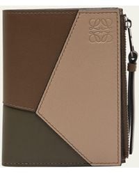 Loewe - Puzzle Leather Compact Wallet - Lyst