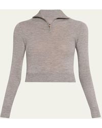 Brandon Maxwell - The Paxton Half-Zip Turtleneck Sweater - Lyst