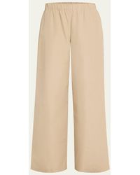 Lafayette 148 New York - Riverside Wide-Leg Organic Cotton Poplin Pants - Lyst