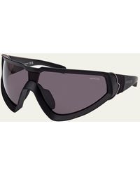 MONCLER LUNETTES - Wrapid Injection Plastic Aviator Sunglasses - Lyst