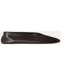 The Row - Stella Leather Slippers - Lyst