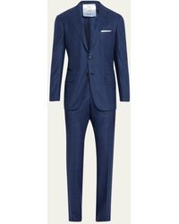Kiton - Wool Check Suit - Lyst
