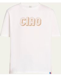 Kule - The Modern Ciao Slogan Graphic Print Short-sleeve Cotton T-shirt - Lyst