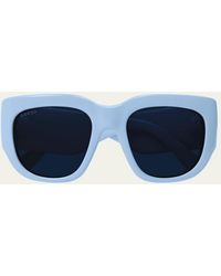 Gucci - GG Plastic & Bio Nylon Butterfly Sunglasses - Lyst