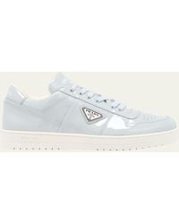 Prada - Downtown Patent Leather Low-top Sneakers - Lyst