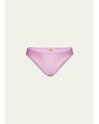 L'Agence - Nicole Solid Classic Bikini Bottoms - Lyst