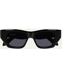 Alaïa - Logo Acetate Cat-eye Sunglasses - Lyst