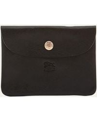 Il Bisonte - Leather Envelope Card Case - Lyst