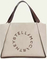 Stella McCartney - Logo Eco Canvas Tote Bag - Lyst